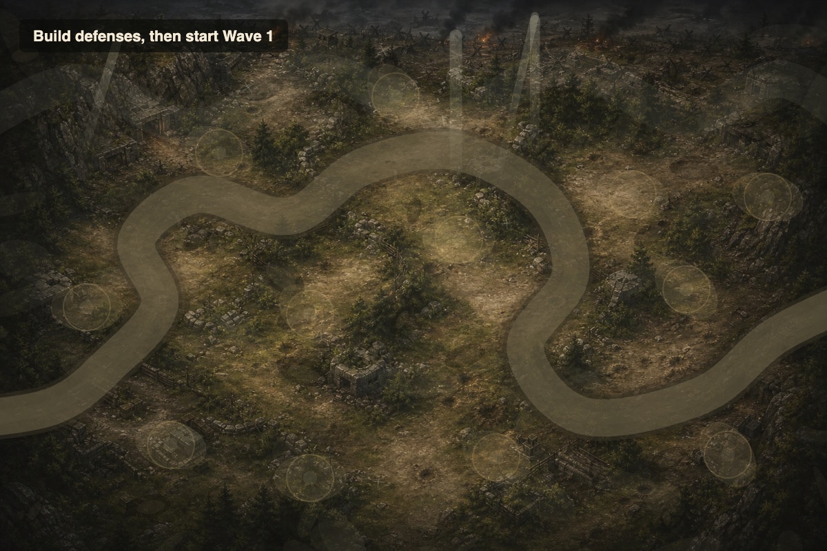 Forest Pass map after lowering road brightness and raising base map brightness